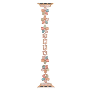 Modbands Bloom Stainless Steel Apple Watch Band - Rose Gold/Colourful Apple Watch band