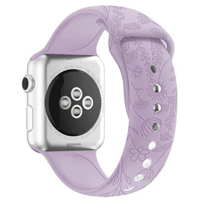 Modbands Pink Sand Classic Silicone Impressions Apple Watch band