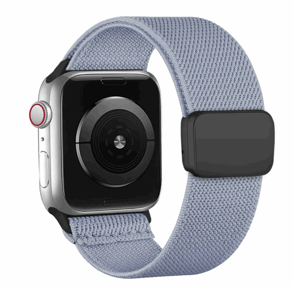 Modbands Blue Grey Magnetic Nylon Loop Apple Watch band