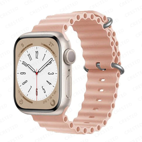 Modbands Pink Sand Ocean Apple Watch band