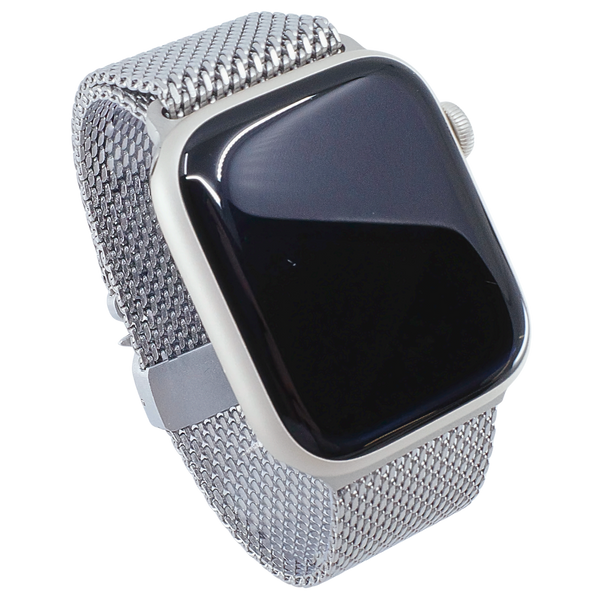 Modbands Silver New Milanese Loop Apple Watch band
