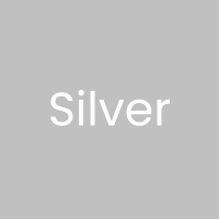 Solid silver color swatch on a gray background