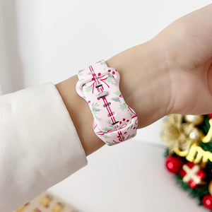Modbands Christmas Silicone Prints Apple Watch band