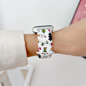 Modbands Christmas Silicone Prints Apple Watch band