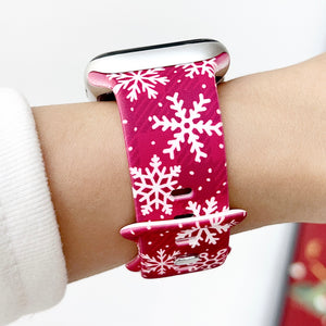 Modbands Christmas Silicone Prints Apple Watch band