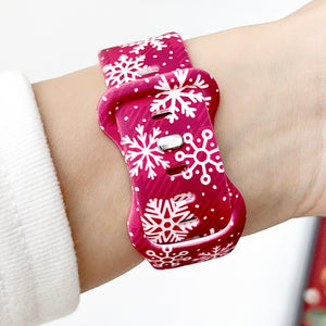 Modbands Christmas Silicone Prints Apple Watch band