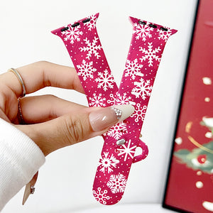 Modbands Christmas Silicone Prints Apple Watch band