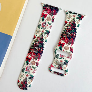 Modbands Christmas Silicone Prints Apple Watch band