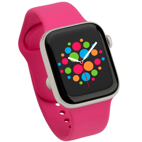 Modbands Hot Pink Classic Silicone Apple Watch band