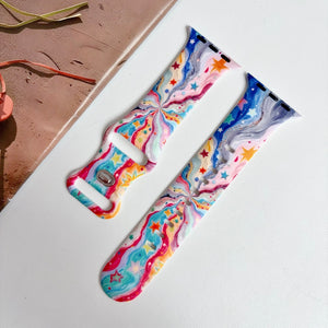 Modbands Starry Swirls Silicone Prints Apple Watch band
