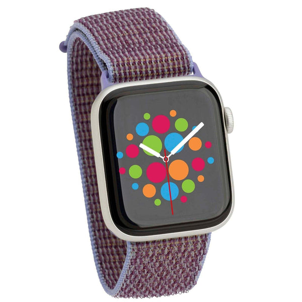 Mod Bands Sport Loop Apple Watch Band Lilac Active Casual Comfort Everyday Fabric Female Male Nylon Sport Velcro