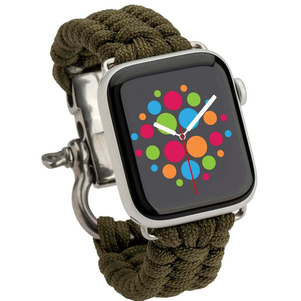 Mod Bands Orienteer Apple Watch Band Green After hours Casual Everyday Fabric Female Looks Male Nylon Rope